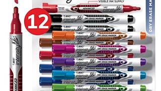 BIC Intensity Advanced Colorful Dry Erase Markers, Fine...