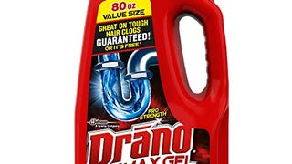 Drano Max Gel Drain Clog Remover and Cleaner for Shower...