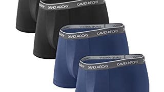 DAVID ARCHY Men's 4 Pack Underwear Soft Comfy Breathable...