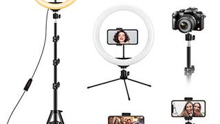 13 inch Ring Light with Floor Tripod and Desk Stand(Ringlight...