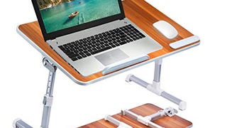 [Large Size] Neetto Height Adjustable Laptop Bed Desk, Portable...
