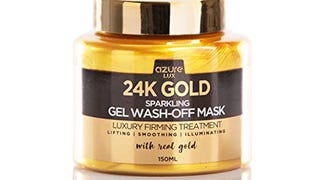 24K Gold Luxury Sparkling Gel Wash Off Firming Mask – Removes...