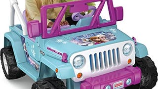Power Wheels Disney Frozen Jeep Wrangler 12-V Ride-On Vehicle...