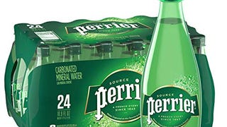 Perrier Carbonated Mineral Water Plastic Bottles, Original,...