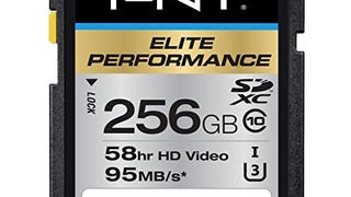 PNY 256GB Elite Performance Class 10 U3 SDXC Flash Memory...