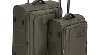 AmazonBasics 2 Piece Expandable Softside Luggage Suitcase...