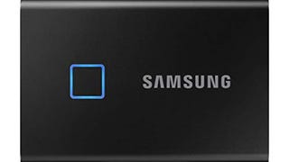 SAMSUNG T7 Touch Portable SSD 500GB - Up to 1050MB/s - USB...