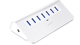 AUKEY [Upgraded] USB Hub 3.0, Aluminum 7 Port USB 3.0 Data...