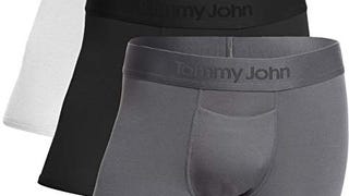 Tommy John Men's Second Skin Trunks - 3 Pack - Comfortable...