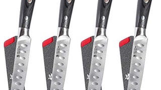 KYOKU Samurai Series - 5" Steak Knives Set of 4 with Sheath...