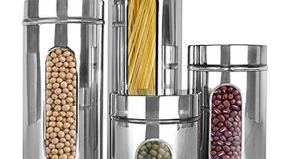 Estilo Stainless Steel Canister Sets for the Kitchen Counter...