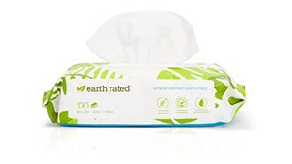 Earth Rated Dog Wipes, Thick Plant Based Grooming Wipes...
