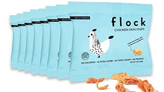 Flock Keto Chicken Skin Chips | Salt and Vinegar Flavor...