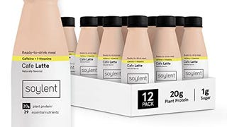 Soylent Cafe Latte Meal Replacement Shake with Caffeine...