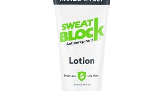 SweatBlock Antiperspirant Lotion for Hands & Feet, Proven...