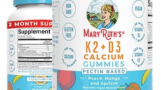 Calcium with Vitamin D3 & Vitamin K2 | 2 Month Supply | Calcium...