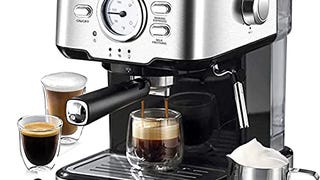 Gevi Espresso Machine 15 Bar Pump Pressure, Expresso Coffee...