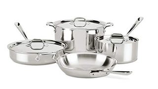 All-Clad 4007AZ D3 Stainless Steel Dishwasher Safe Induction...
