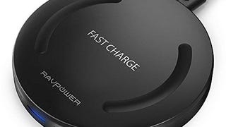 Wireless Charger RAVPower Qi-Certified Fast Wireless Charging...