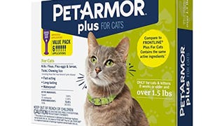 PetArmor Plus for Cats, Flea & Tick Prevention for Cats...