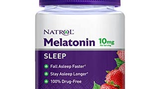 Natrol Melatonin Sleep Aid Gummy, Fall Asleep Faster, Stay...