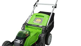 Greenworks 40V 17" (2-In-1) Push Lawn Mower, 4.0Ah Battery...