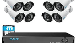 REOLINK 4MP 16CH PoE Security Camera System, 8pcs Wired...