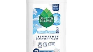 Seventh Generation Dishwasher Detergent Packs, Fragrance...