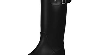 Women's Knee High Rain Boots - Narrow Calf - Fashion Waterproof...