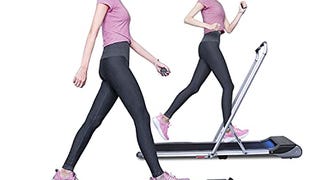 RHYTHM FUN Treadmill Under Desk Treadmill 2-in-1 Folding...