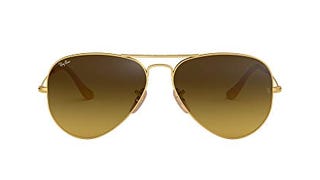 Ray-Ban RB3025 Classic Aviator Sunglasses, Matte Gold/Brown...