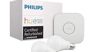 Philips Hue White Ambiance Smart Bulb Kit (Compatible with...