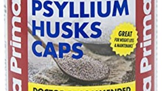 Yerba Prima Psyllium Husks Caps Dietary Fiber 625 mg, 180...