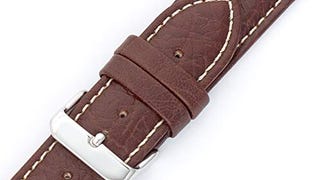Hadley-Roma MS-906 Brown 22mm Men's Genuine Leather Watch...