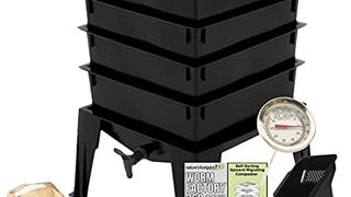 Worm Factory 360 Black US Made Composting System for Recycling...