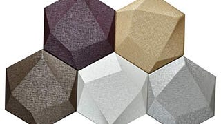Art3dwallpanels Faux Leather Tiles 3D Wall Panels Hexagonal...