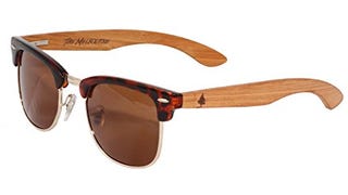 The Melbourne by Spruce - Polarized Wood Sunglasses - Clubmaster...