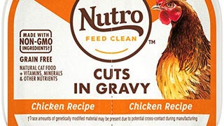NUTRO Grain Free* Natural Wet Cat Food Cuts in Gravy Chicken...