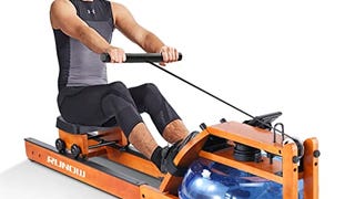 RUNOW Water Rowing Machine with LCD Monitor Water Rower...