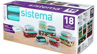 Sistema 18-Piece Food Storage Containers with Lids for...
