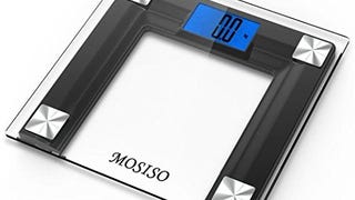 Mosiso Digital Bathroom Scale with Smart Step-On Technology,...
