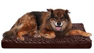 Furhaven Pet Bed for Dogs and Cats - Ultra Plush Curly...