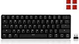 Velocifire Mini Size Wireless Mechanical Keyboard, 61-Key...