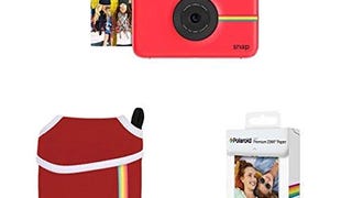 Polaroid Snap Instant Digital Camera (Red) with ZINK Zero...
