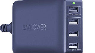 RAVPower USB Quick Charger Turbo 40W 4-Port Desktop Fast...