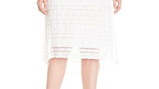 NY Collection Women's Plus-Size Lace Hi-Low Hem Midi Skirt,...
