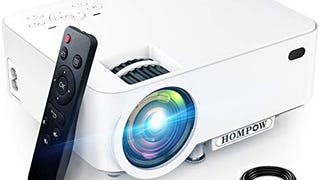 Mini Projector,HOMPOW Portable Projector 1080P Supported...