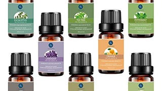 Lagunamoon Top 8 Essential Oils Set,Pure Aromatherapy Oils,...