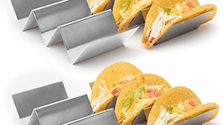 4 Pack - Stylish Stainless Steel Taco Holder Stand, Taco...