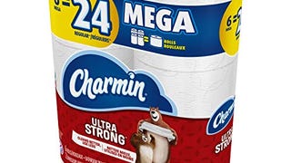 Charmin Ultra Strong Toilet Paper, 6 Mega Rolls Packaging...